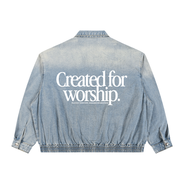 Create Denim Bomber